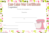 Cupcake Wars Certificate Free Printable 1 | Certificate throughout Best Cupcake Certificate Template Free 7 Sweet Designs