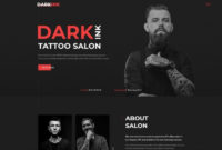 Darkink – Tattoo Salon Multipage Html5 Website Template throughout Fresh Tattoo Certificates Top 7 Cool Free Templates