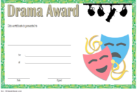 Drama Award Certificate Template Free 4 In 2020 pertaining to Unique Drama Certificate Template Free 10 Fresh Concepts