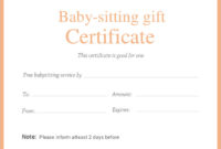 Editable-Printable-Doc-Babysitting-Gift-Certificate-Template for Babysitting Gift Certificate Template
