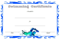 Editable Swimming Certificate Template Free 3 In 2020 with Fresh Editable Swimming Certificate Template Free Ideas