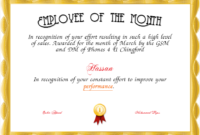 Employee Of The Month Certificate Template With Picture (2 pertaining to Best Employee Certificate Template