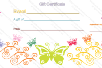 Event Gift Certificate Template within Mothers Day Gift Certificate Templates