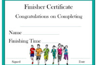 Finisher Certificate | Certificate Templates, Award for Best Finisher Certificate Template