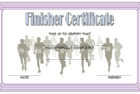 Finisher Certificate Template Free 5 In 2020 | Certificate regarding Best Finisher Certificate Template