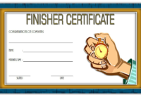 Finisher Certificate Template Free 7 In 2020 | Certificate in Best Finisher Certificate Template