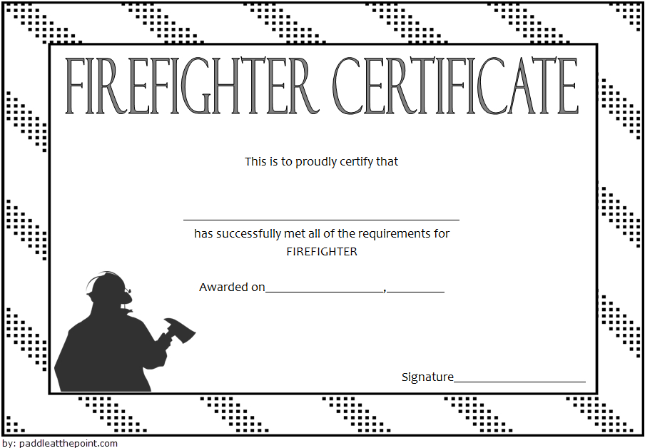 Fire Department Certificate Template Free 1 | Certificate in ...