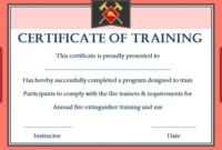Fire Extinguisher Certificate Template (1) – Templates pertaining to Fresh Fire Extinguisher Training Certificate Template Free