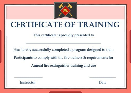 Fire Extinguisher Certificate Template (1) - Templates pertaining to Fresh Fire Extinguisher Training Certificate Template Free