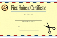First Haircut Certificate Printable Free 2 In 2020 | First within Barber Shop Certificate Free Printable 2020 Designs