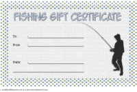 Fishing Gift Certificate Template Free (1St Design) In 2020 regarding Fishing Gift Certificate Template