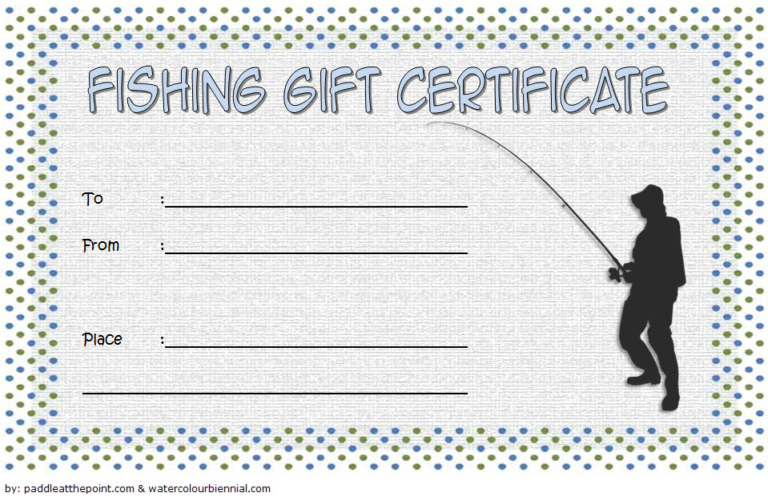 Best Fishing Gift Certificate Template Best Templates Ideas