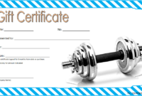 Fitness Gift Certificate Template 6 Free pertaining to Best Fitness Gift Certificate Template