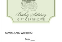 Free 19+ Sample Printable Gift Certificates In Pdf | Ms Word regarding Babysitting Gift Certificate Template