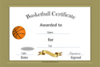 Free 20+ Sample Basketball Certificate Templates In Pdf | Ms throughout Download 7 Basketball Participation Certificate Editable Templates