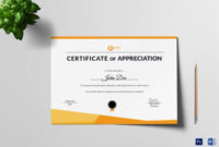 Free 35+ Best Printable Certificate Of Appreciation within Fresh Sportsmanship Certificate Template