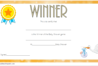 Free Baby Shower Game Winner Certificate Template 2 | Free regarding Unique Baby Shower Game Winner Certificate Templates