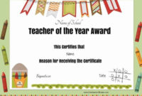 Free Certificate Of Appreciation For Teachers | Customize Online inside Fresh Teacher Appreciation Certificate Free Printable