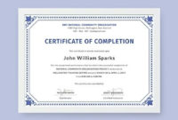 Free Certificate Of Project Completion Template – Word (Doc pertaining to Dog Obedience Certificate Template Free 8 Docs