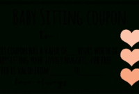 Free Downloadable Babysitting Coupon! :) Might Start Giving pertaining to Babysitting Certificate Template