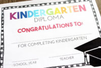 Free, Editable Kindergarten Certificates And Graduation intended for Printable Kindergarten Diploma Certificate