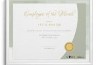 Free Employee Of The Month Certificate Templates within Employee Of The Month Certificate Templates