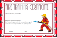 Free Firefighter Certificate Template 4 | Training with regard to Firefighter Certificate Template