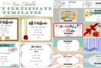 Free Gift Certificate Template | 50+ Designs | Customize within Free Wedding Gift Certificate Template Word 7 Ideas