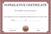 Free Superlative Certificate Template | Certificate for Most Likely To Certificate Template Free