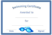 Free Swimming Certificate Templates | Customize Online regarding Swimming Achievement Certificate Free Printable