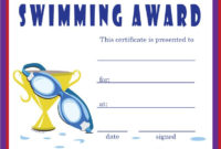 Free Swimming Certificates, Printable Swimming Certificate with regard to Swimming Certificate Template