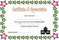 Free Teacher Appreciation Certificates Luxury Teacher for Fresh Happy New Year Certificate Template Free 2019 Ideas