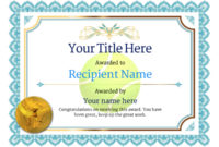 Free Tennis Certificate Templates - Add Printable Badges regarding Fresh Tennis Achievement Certificate Templates