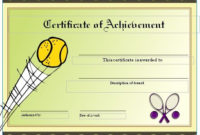 Free Tennis Certificates On Womens Tennis World | Gift inside Tennis Achievement Certificate Templates