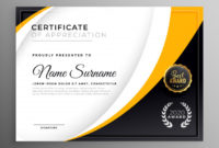 Free Vector | Professional Certificate Template Diploma for Winner Certificate Template Ideas Free
