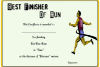 Fun Run Certificate Template : 14+ Editable Free Word in Best Marathon Certificate Template 7 Fun Run Designs