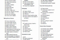 Funeral Planning Checklist Template Best Of 9 Funeral inside Best Certificate For Best Dad 9 Best Template Choices