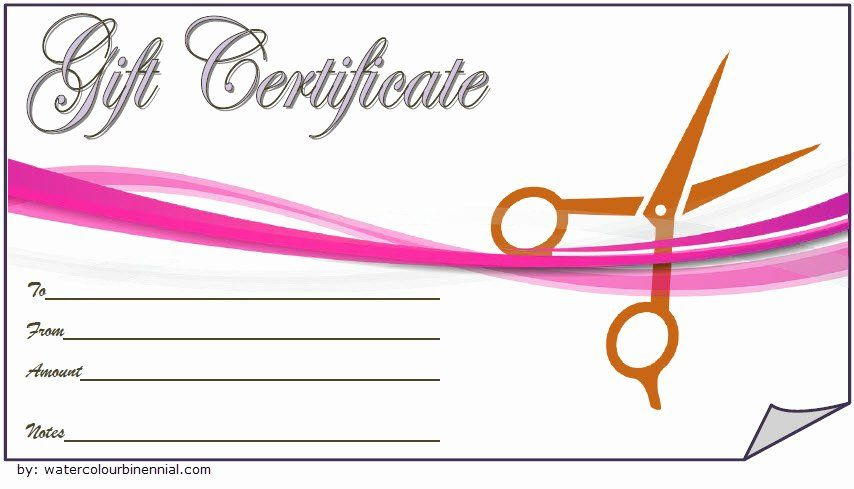 Hair Salon Gift Certificate Template Free Unique Hair Salon pertaining to Fresh Free Printable Beauty Salon Gift Certificate Templates