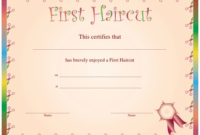 Haircut Certificate Template 5 Free Pdf Documents Download in Fresh First Haircut Certificate Printable Free 9 Designs