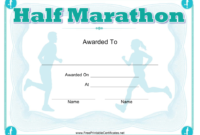 Half Marathon Award Certificate Template Download Printable pertaining to Fresh Marathon Certificate Templates