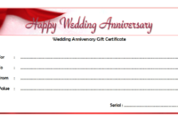 Happy Anniversary Gift Certificate Template Free 6 In 2020 within Anniversary Gift Certificate Template Free