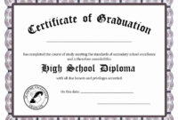 High School Diploma Certificate Template Awesome Diploma for Best Diploma Certificate Template Free Download 7 Ideas
