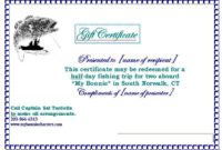 Image Result For Fishing Gift Certificate Template | Gift throughout Best Fishing Gift Certificate Template