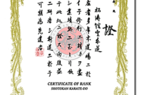 Japanese Martial Arts Certificate Templates with regard to Karate Certificate Template