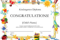 Kindergarten Diploma | Free Printable Certificate Templates pertaining to Unique 10 Kindergarten Graduation Certificates To Print Free