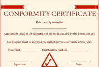 Manufacturing Certificate Of Conformance Template pertaining to Fresh Certificate Of Conformity Template Ideas