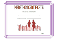 Marathon Participation Certificate Template Free 3 In 2020 within Marathon Certificate Templates