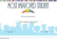 Most Improved Student Certificate Template Free Download 3 regarding Most Improved Student Certificate