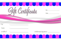Nail Salon Gift Voucher Template Free 2 In 2020 | Templates in Unique Nail Salon Gift Certificate Template