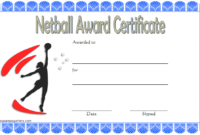 Netball Award Certificate Template Free In 2020 in Best Netball Achievement Certificate Template